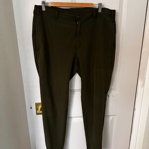Mack Weldon Radius Technical Jogger Pants Men's XL Green Performance Stretch